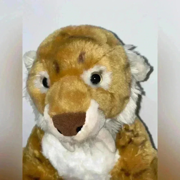 Sabertooth Tiger Plush BAB Prehistoric Cat Stuffed Animal Build a Bear 17" - Picture 2 of 5